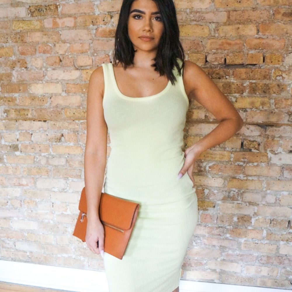 Very stretchy brand new knit ribbed bodycon dress - Picture 3 of 5